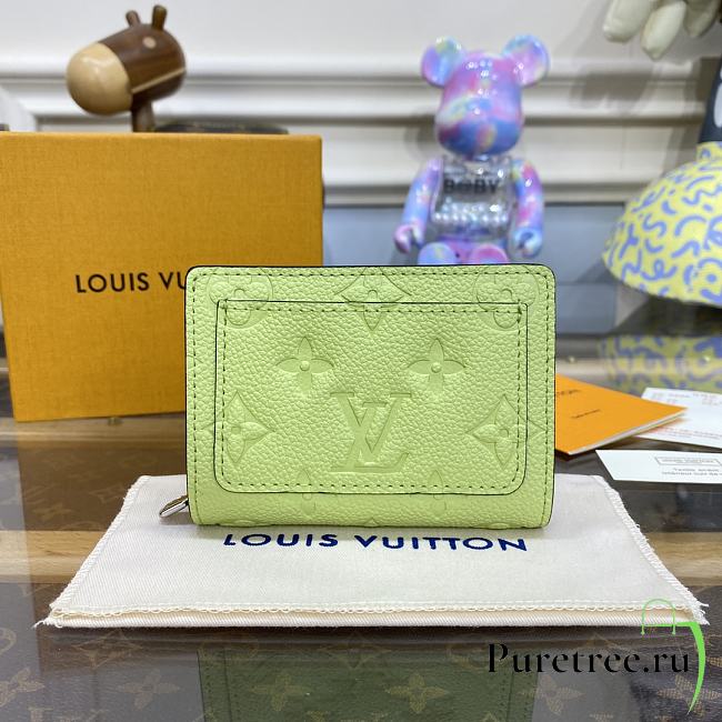LOUIS VUITTON | Cléa Wallet Monogram Empreinte Leather In Green - 1