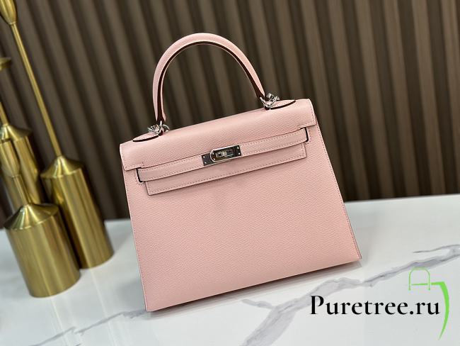 HERMES | Kelly Epsom Leather In Pink Size 25x17x7 cm - 1