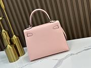 HERMES | Kelly Epsom Leather In Pink Size 25x17x7 cm - 6
