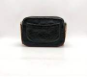 Preloved Chanel Black n Gold Button Up Camera Bag - 5