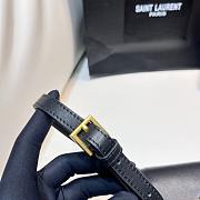YSL Saint Laurent Kaia Leather Belt Bag In Black - 5