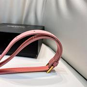 YSL Saint Laurent Kaia Leather Belt Bag In Pink - 5