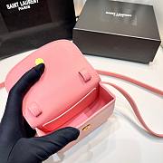 YSL Saint Laurent Kaia Leather Belt Bag In Pink - 4