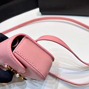 YSL Saint Laurent Kaia Leather Belt Bag In Pink - 3