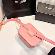 YSL Saint Laurent Kaia Leather Belt Bag In Pink - 2