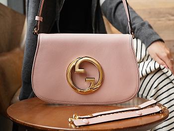 Gucci Blondi Shoulder Bag In Pink Size 28x16x4 cm