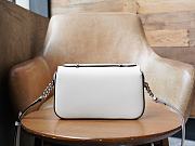 GUCCI | Petite GG small shoulder bag in white leather - 5