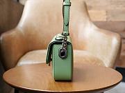GUCCI | Petite GG small shoulder bag in green leather - 2