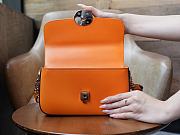 GUCCI | Petite GG small shoulder bag in orange leather - 5