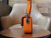 GUCCI | Petite GG small shoulder bag in orange leather - 3