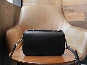 GUCCI | Petite GG small shoulder bag in black leather - 6