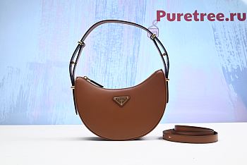 PRADA | Leather Arqué Shoulder Bag