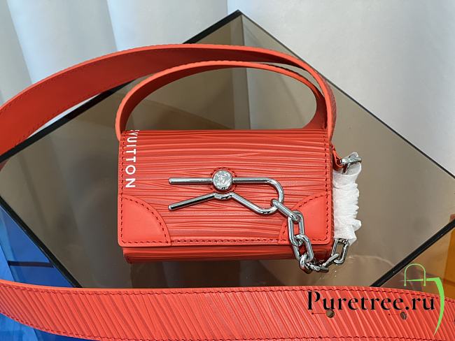LOUIS VUITTON | Micro Steamer In Red Size 13x8x4.5 cm - 1