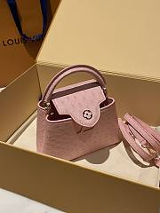 LOUIS VUITTON | Capucines Mini Bag Ostrich Leather - Handbags In Pink - 3