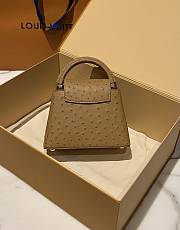 LOUIS VUITTON | Capucines Mini Bag Ostrich Leather - Handbags In Brown - 4