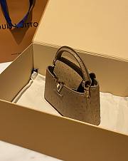LOUIS VUITTON | Capucines Mini Bag Ostrich Leather - Handbags In Brown - 6