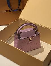 LOUIS VUITTON | Capucines Mini Bag Ostrich Leather - Handbags In Rose - 2