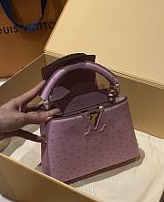 LOUIS VUITTON | Capucines Mini Bag Ostrich Leather - Handbags In Rose - 5