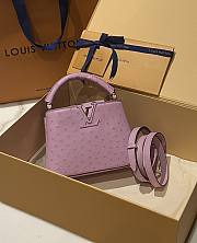LOUIS VUITTON | Capucines Mini Bag Ostrich Leather - Handbags In Rose - 4