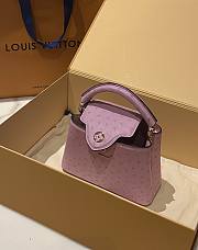 LOUIS VUITTON | Capucines Mini Bag Ostrich Leather - Handbags In Rose - 6