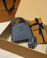 LOUIS VUITTON | Capucines Mini Bag Ostrich Leather - Handbags In Dark Blue - 1