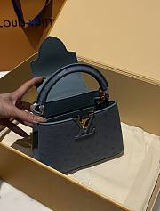 LOUIS VUITTON | Capucines Mini Bag Ostrich Leather - Handbags In Dark Blue - 2