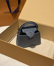 LOUIS VUITTON | Capucines Mini Bag Ostrich Leather - Handbags In Dark Blue - 5