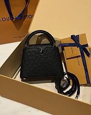 LOUIS VUITTON | Capucines Mini Bag Ostrich Leather - Handbags In Black - 2