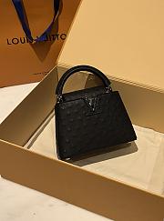 LOUIS VUITTON | Capucines Mini Bag Ostrich Leather - Handbags In Black - 6
