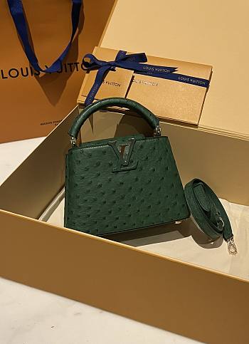 LOUIS VUITTON | Capucines Mini Bag Ostrich Leather - Handbags In Green