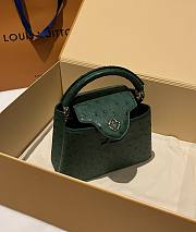 LOUIS VUITTON | Capucines Mini Bag Ostrich Leather - Handbags In Green - 6