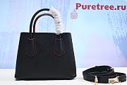 PRADA | Women Double Saffiano Leather Mini Bag-Black - 2