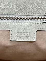 GUCCI | Small Diana Shoulder Bag White Leather Hobo Bag - 5