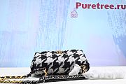 CHANEL | 19 Small Flap Bag in Black And White Houndstooth Tweed - 2