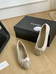 CHANEL | Ballet Shoes In White - 3