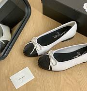 CHANEL | Ballet Shoes In White & Black - 1