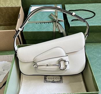 GUCCI | Horsebit 1955 Shoulder Bag In White