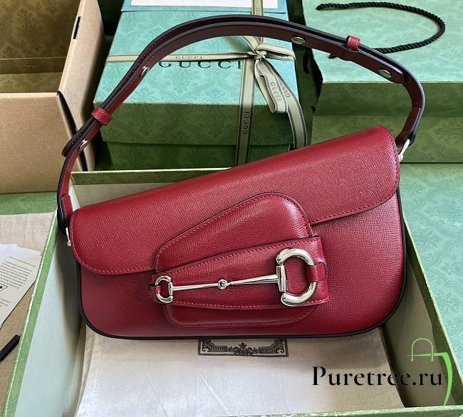 GUCCI | Horsebit 1955 Shoulder Bag In Red - 1