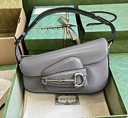 GUCCI | Horsebit 1955 Shoulder Bag In Grey - 1