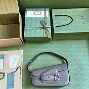 GUCCI | Horsebit 1955 Shoulder Bag In Grey - 3