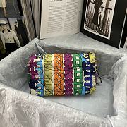 CHANEL | Rainbow Logo Nylon Single Flap Bag - 3
