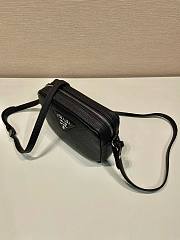 PRADA | Leather Bag with Shoulder Strap-Black - 3