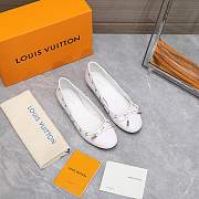 LOUIS VUITTON | Gloria Flat Loafer White Women Shoes - 2