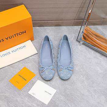 LOUIS VUITTON | Gloria Flat Loafer Blue Women Shoes