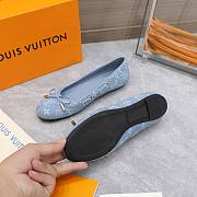 LOUIS VUITTON | Gloria Flat Loafer Blue Women Shoes - 4