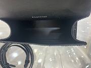 BALENCIAGA | Hourglass XS Handbag Glitter Material In Black - 19 x 8 x 21cm - 3