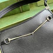 GUCCI | Horsebit Slim Small Shoulder Bag In White Leather - 3