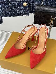 LOUIS VUITTON | Blossom Slingback Pump In Red - 4