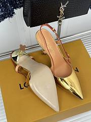 LOUIS VUITTON | Blossom Slingback Pump In Gold - 6