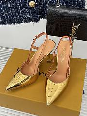 LOUIS VUITTON | Blossom Slingback Pump In Gold - 4